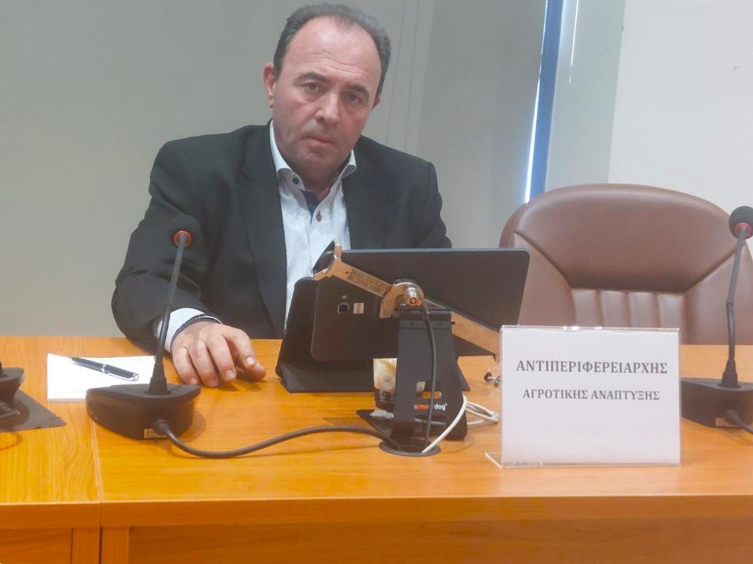 Δελτίο τύπου - Α. Φίλιας: «Συνεχείς  προσπάθειες της Περιφέρειας για την ενίσχυση του Πρωτογενούς Τομέα στη Δυτική Ελλάδα»