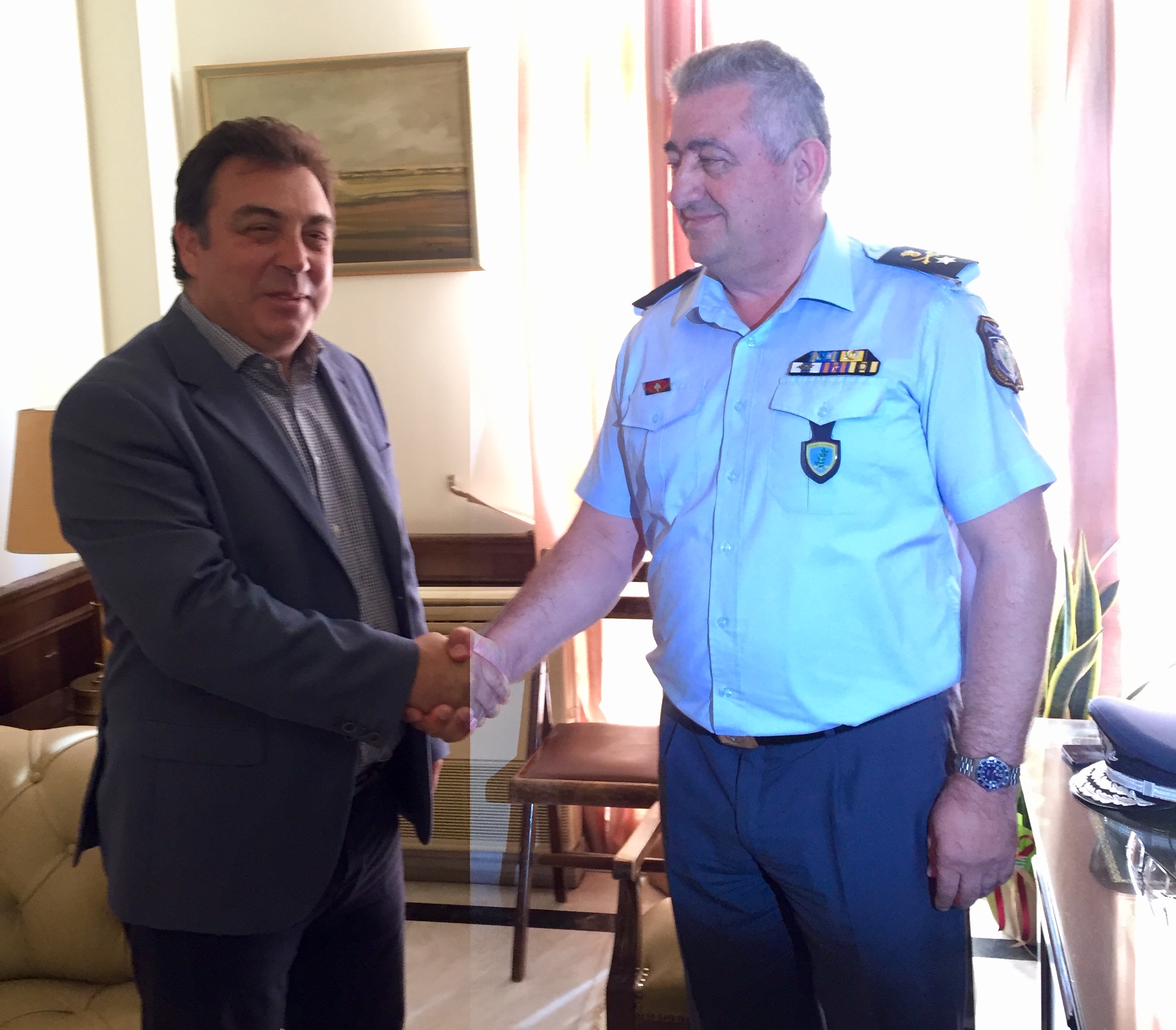  Συνάντηση Αντωνακόπουλου με Αστυνομικό Διευθυντή Ηλείας Ταξίαρχο κ. Απόστολο Μαρτζάκλη